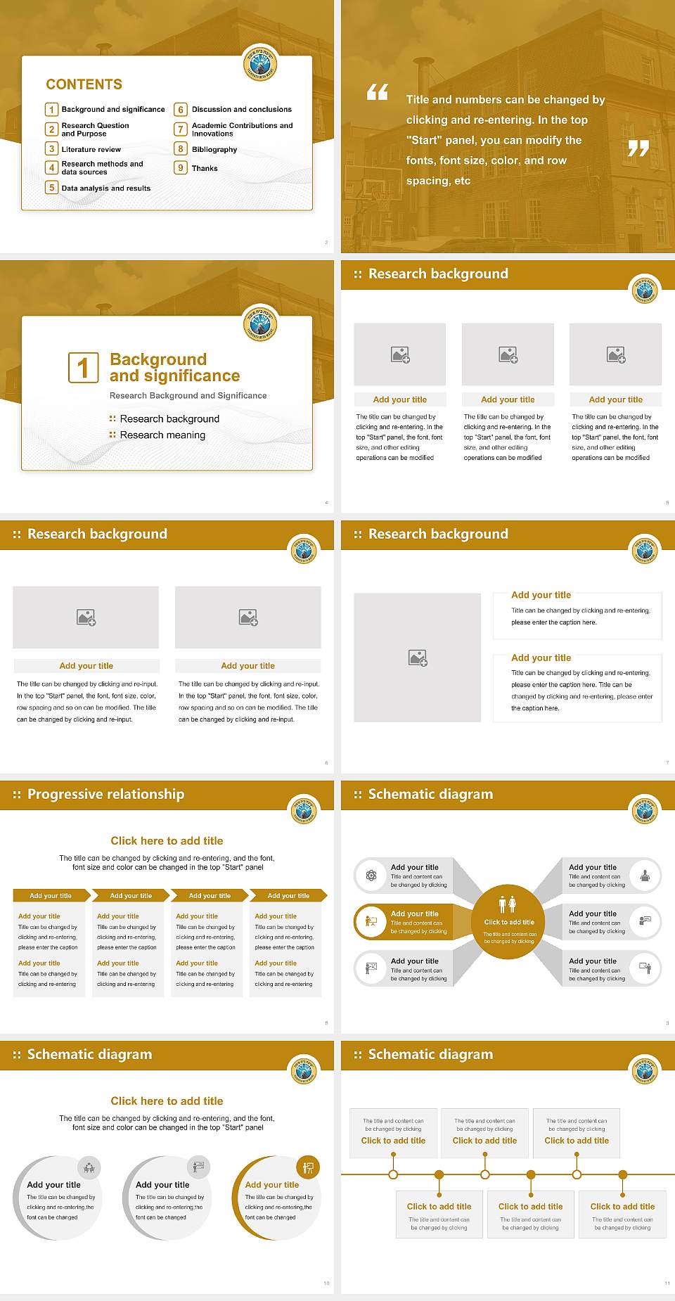 Yeshivath Beth Moshe Graduation Thesis Defense PPT Template4:3 ratio PPT effect preview image2