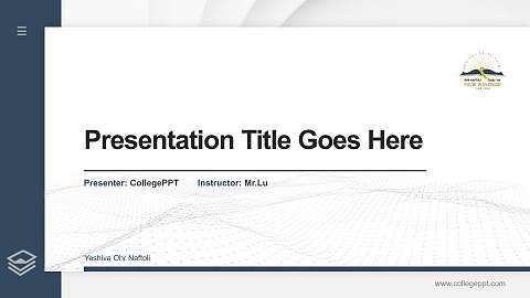 Yeshiva Ohr Naftoli Thesis Proposal/Graduation Defense PPT Template