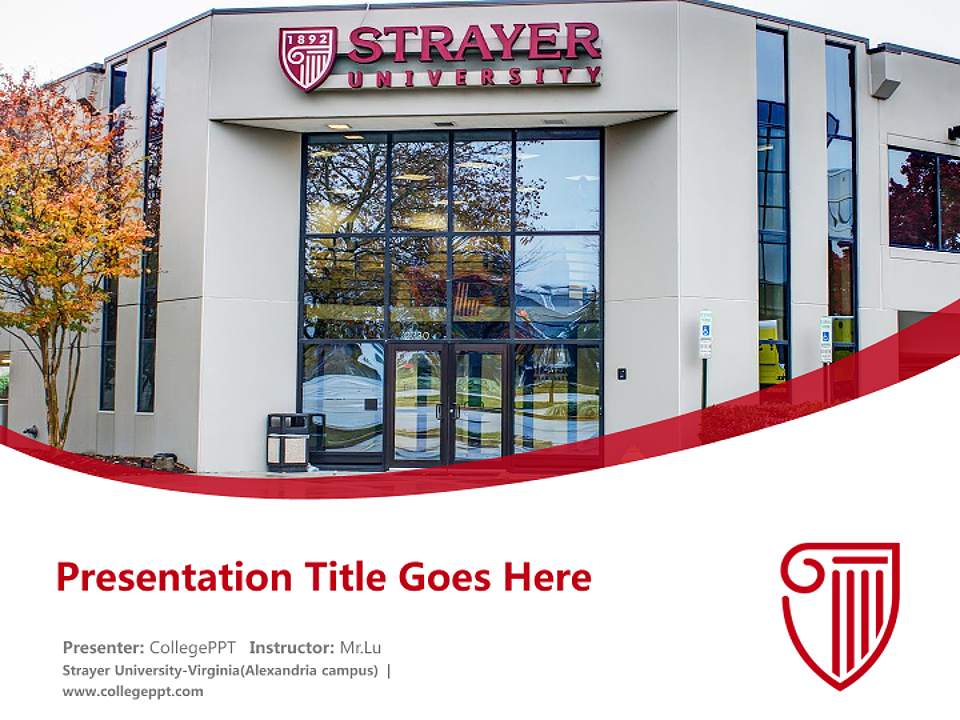 Strayer University-Virginia(Alexandria campus) Course/Courseware Creation PPT Template4:3 ratio PPT effect preview image5