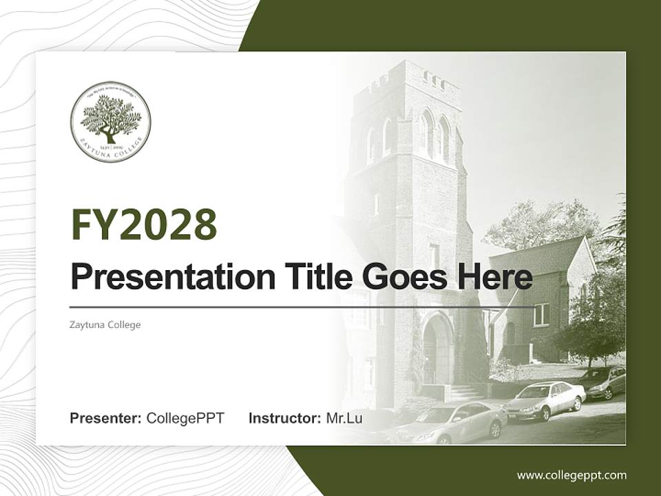 Zaytuna College Academic Presentation/Research Findings Report PPT Template4:3 ratio PPT effect preview image5