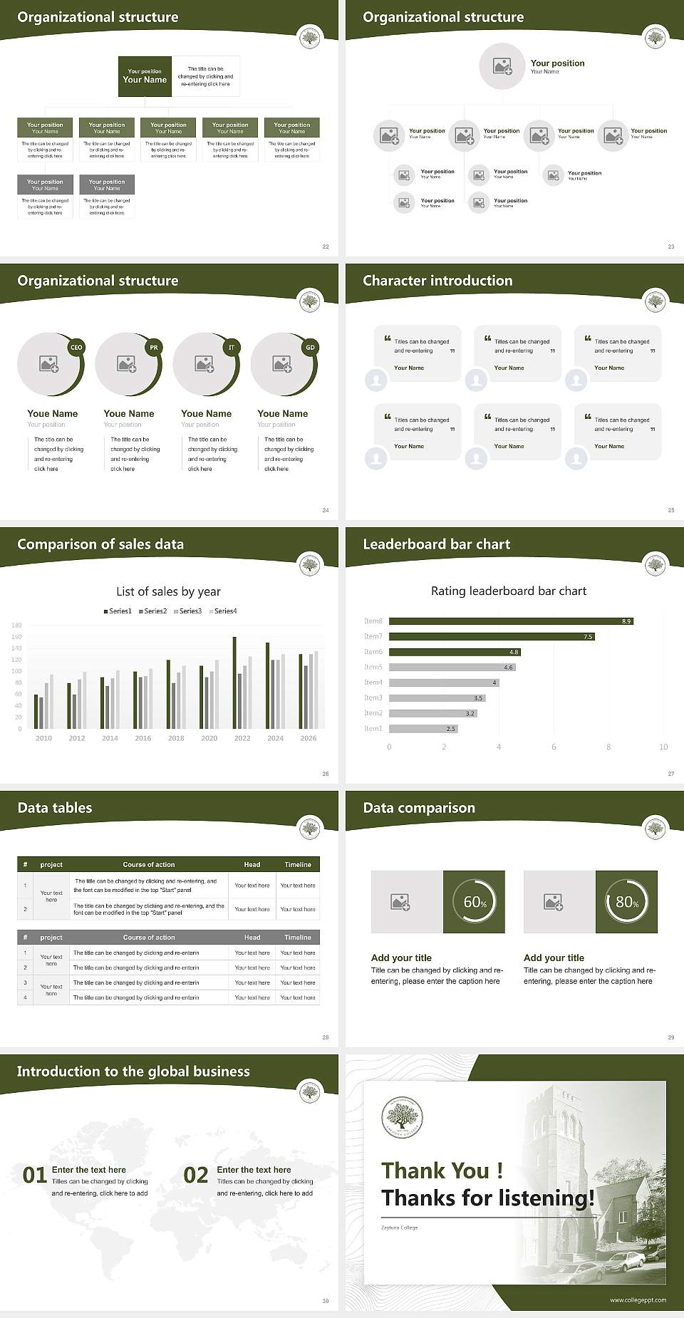 Zaytuna College Academic Presentation/Research Findings Report PPT Template4:3 ratio PPT effect preview image4