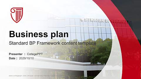 Strayer University-Florida（Jacksonville campus） Competition/Entrepreneurship Contest PPT Template