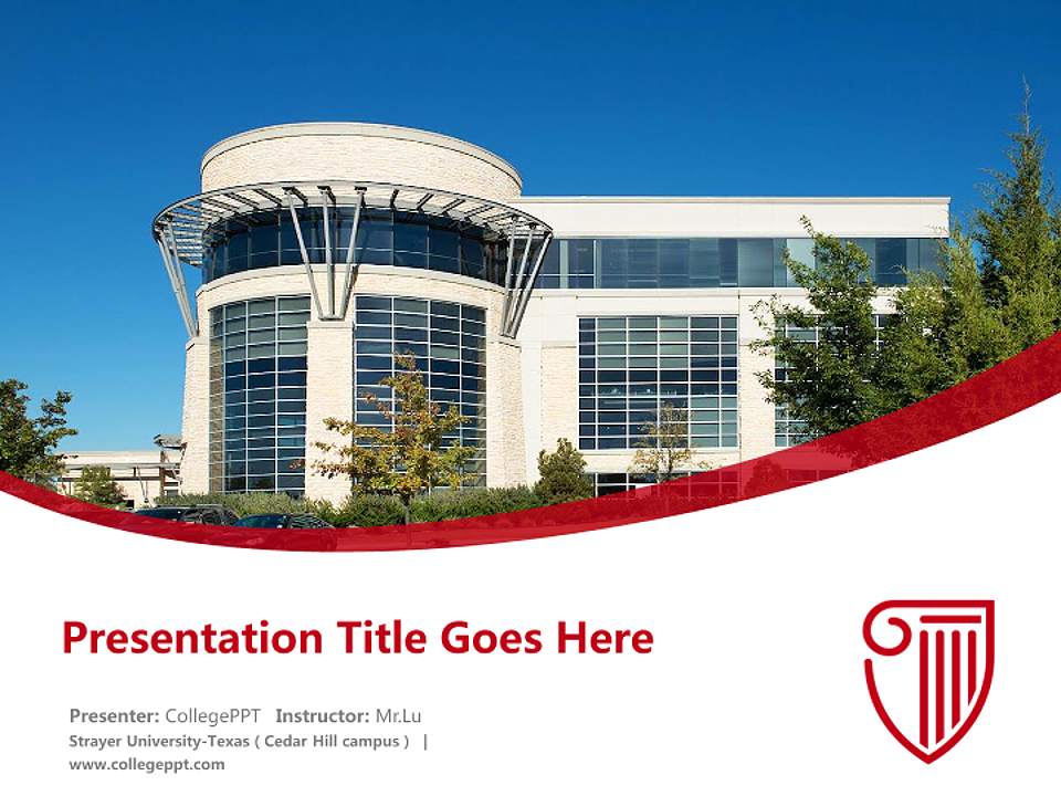 Strayer University-Texas（Cedar Hill campus） Course/Courseware Creation PPT Template4:3 ratio PPT effect preview image5