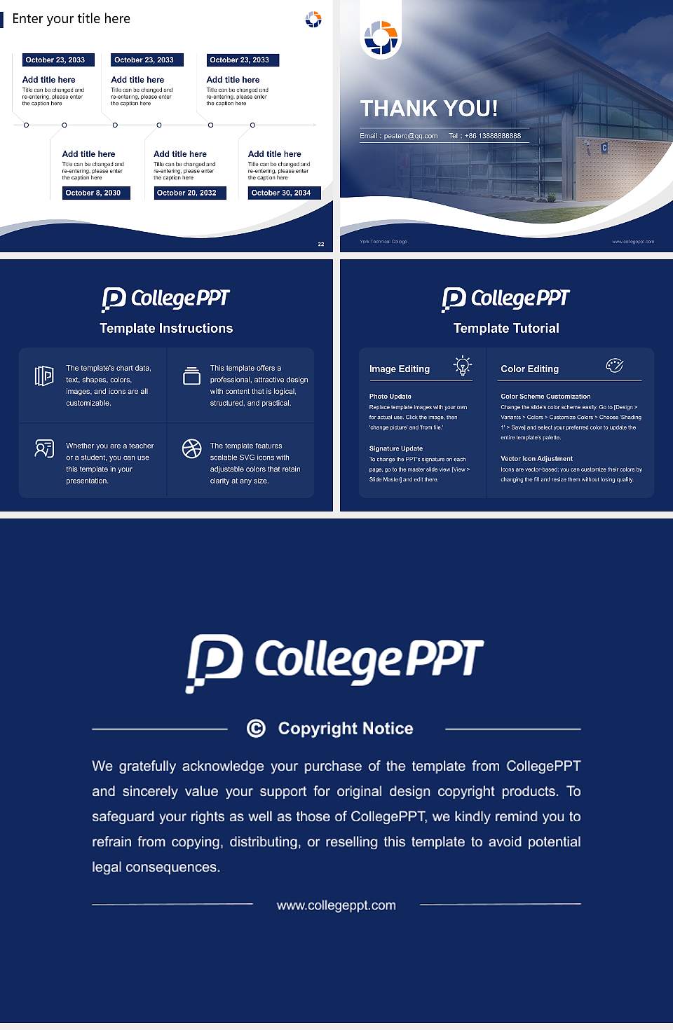 York Technical College Lecture Sharing and Networking Event PPT Template4:3 ratio PPT effect preview image4