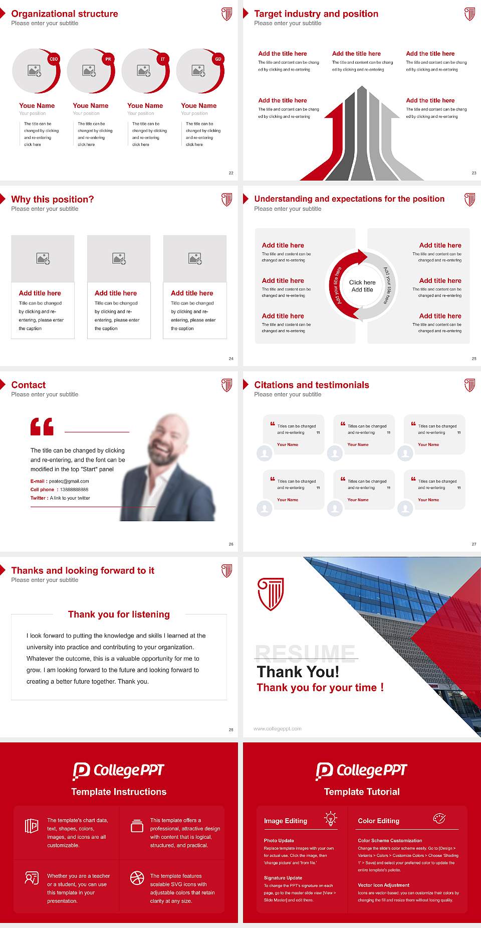 Strayer University-Tennessee（Nashville campus） Resume PPT Template4:3 ratio PPT effect preview image4