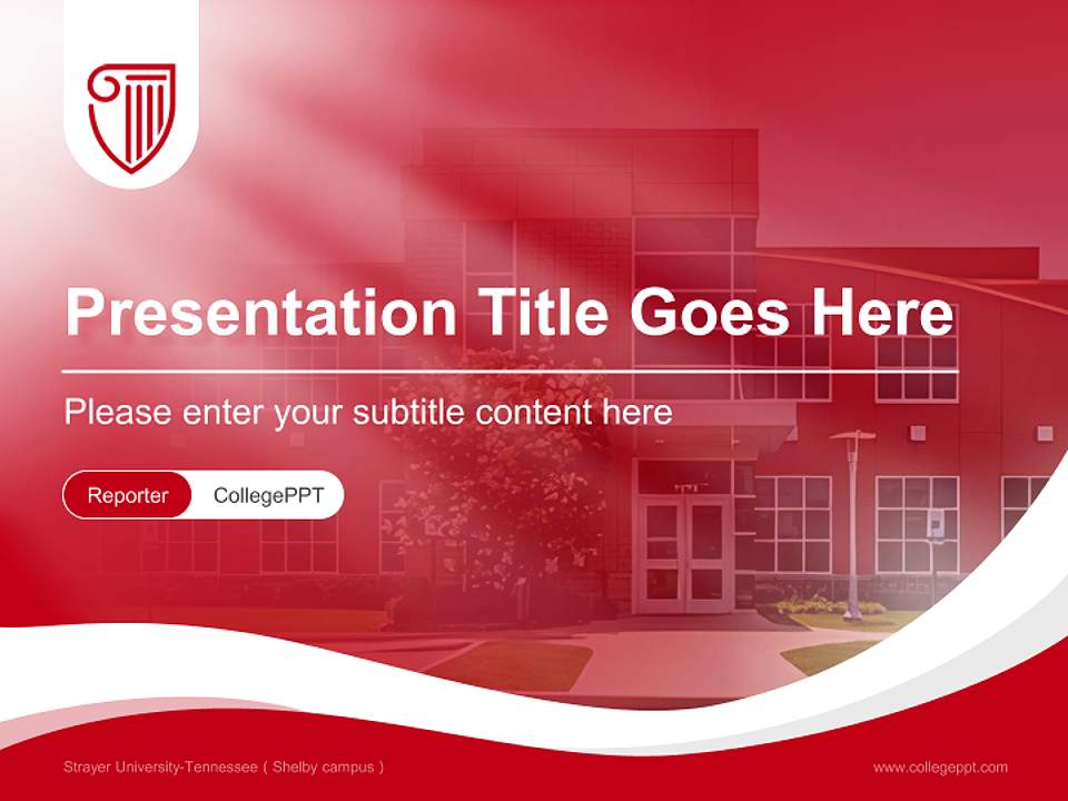 Strayer University-Tennessee（Shelby campus） Lecture Sharing and Networking Event PPT Template4:3 ratio PPT effect preview image4