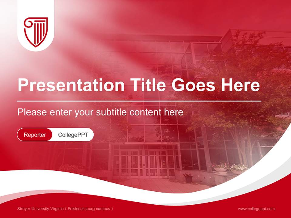 Strayer University-Virginia（Fredericksburg campus） Lecture Sharing and Networking Event PPT Template4:3 ratio PPT effect preview image4