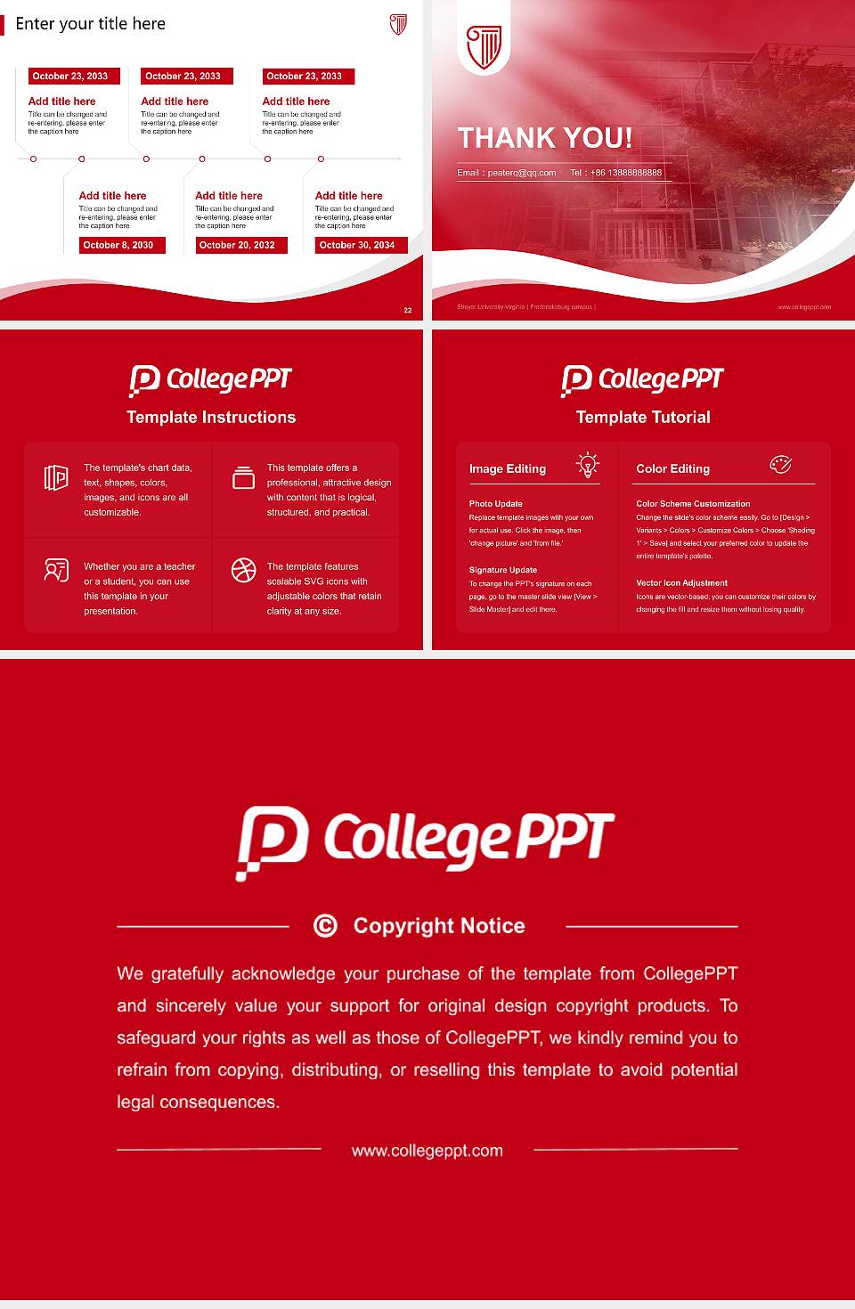 Strayer University-Virginia（Fredericksburg campus） Lecture Sharing and Networking Event PPT Template4:3 ratio PPT effect preview image4