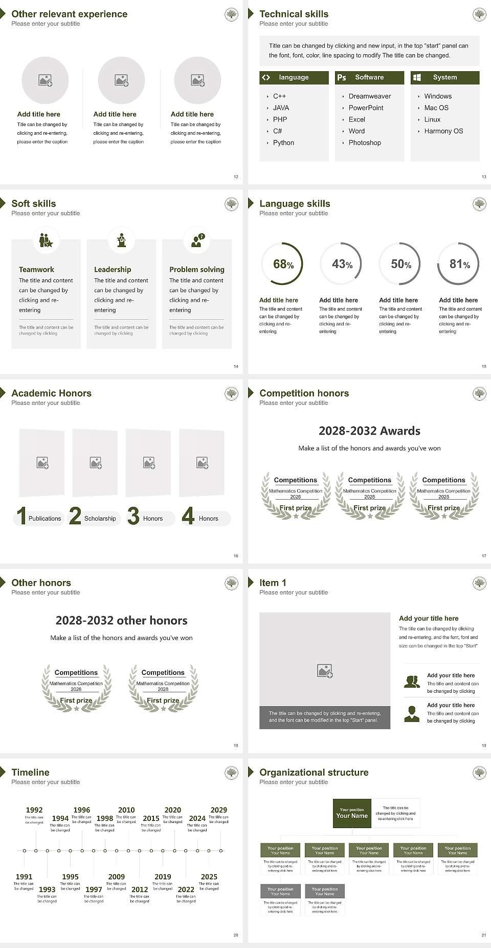 Zaytuna College Resume PPT Template4:3 ratio PPT effect preview image3