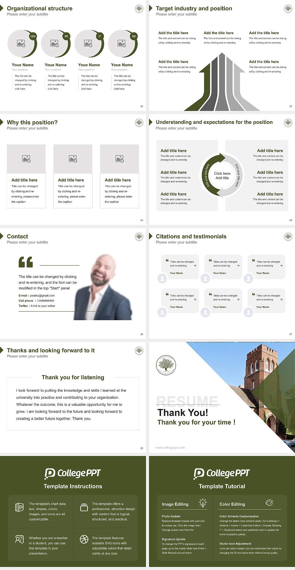 Zaytuna College Resume PPT Template4:3 ratio PPT effect preview image4