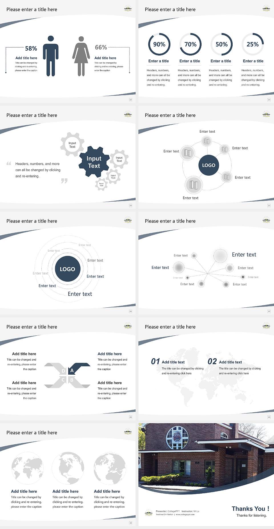 Yeshiva Ohr Naftoli Course/Courseware Creation PPT Template4:3 ratio PPT effect preview image4