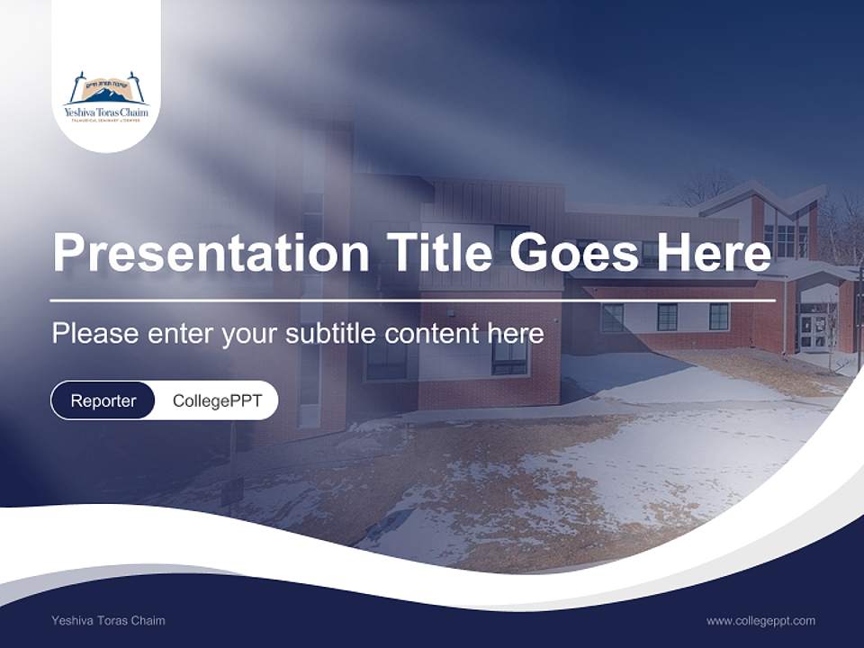 Yeshiva Toras Chaim Lecture Sharing and Networking Event PPT Template4:3 ratio PPT effect preview image4