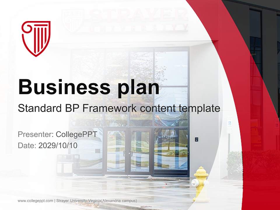 Strayer University-Virginia(Alexandria campus) Competition/Entrepreneurship Contest PPT Template4:3 ratio PPT effect preview image9