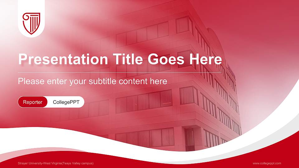 Strayer University-West Virginia(Teays Valley campus) Lecture Sharing and Networking Event PPT Template16:9 ratio PPT effect preview image