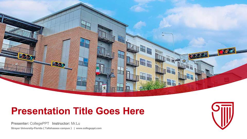 Strayer University-Florida（Tallahassee campus） Course/Courseware Creation PPT Template16:9 ratio PPT effect preview image