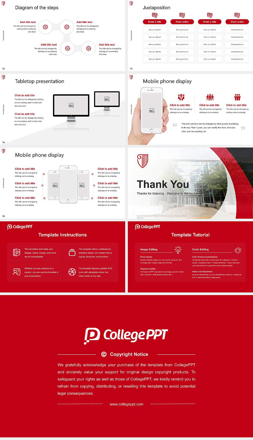 Strayer University-Virginia（Fredericksburg campus） Competition/Entrepreneurship Contest PPT Template16:9 ratio PPT effect preview image9