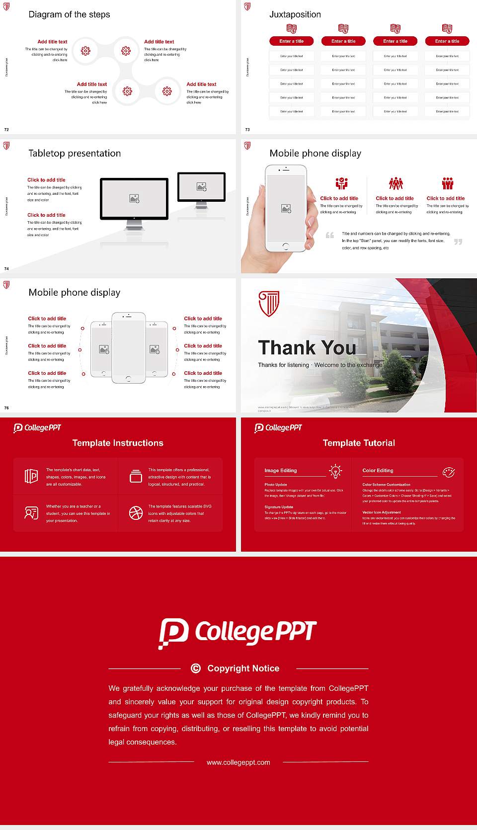 Strayer University-South Carolina（Greenville campus） Competition/Entrepreneurship Contest PPT Template16:9 ratio PPT effect preview image9