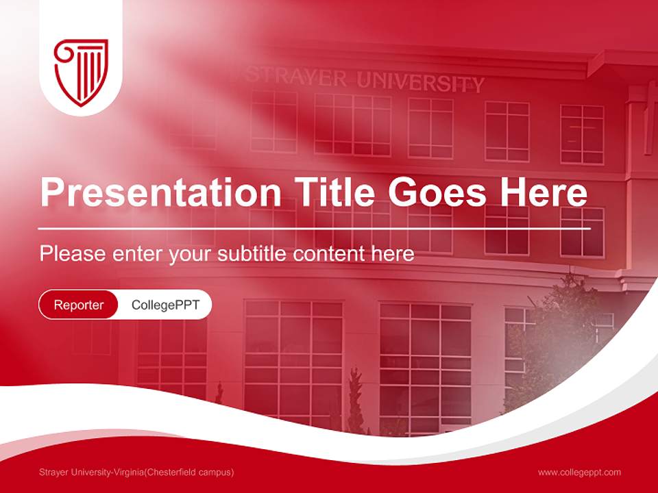 Strayer University-Virginia(Chesterfield campus) Lecture Sharing and Networking Event PPT Template4:3 ratio PPT effect preview image4