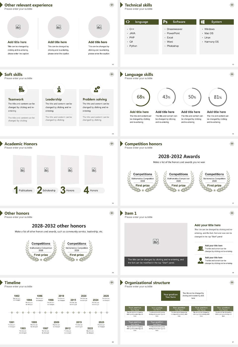 Zaytuna College Resume PPT Template16:9 ratio PPT effect preview image3