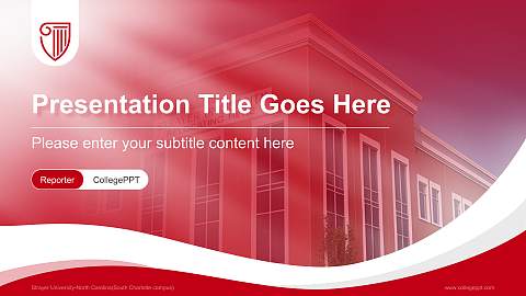 Strayer University-North Carolina(South Charlotte campus) Lecture Sharing and Networking Event PPT Template