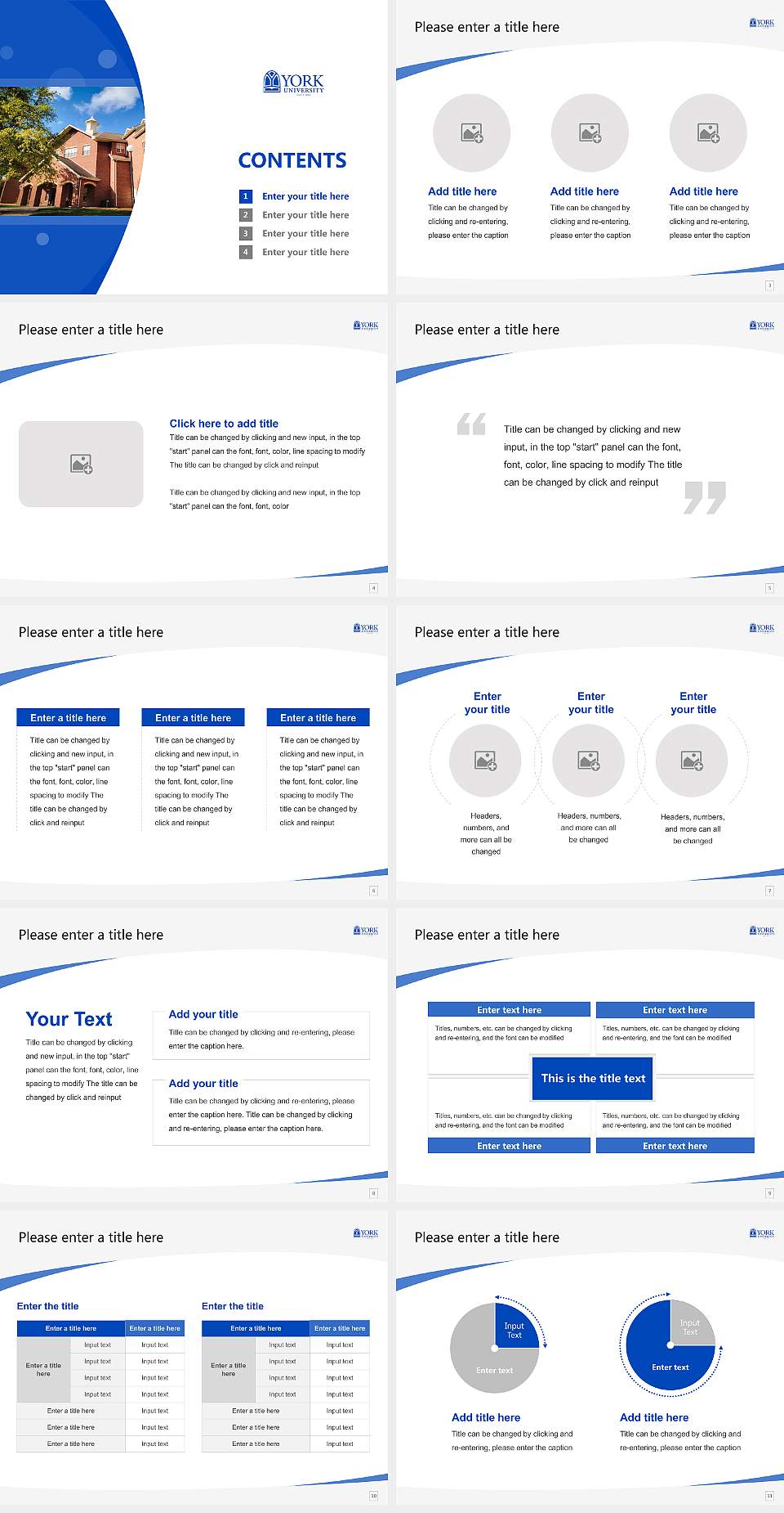 York University (Nebraska) Course/Courseware Creation PPT Template4:3 ratio PPT effect preview image2