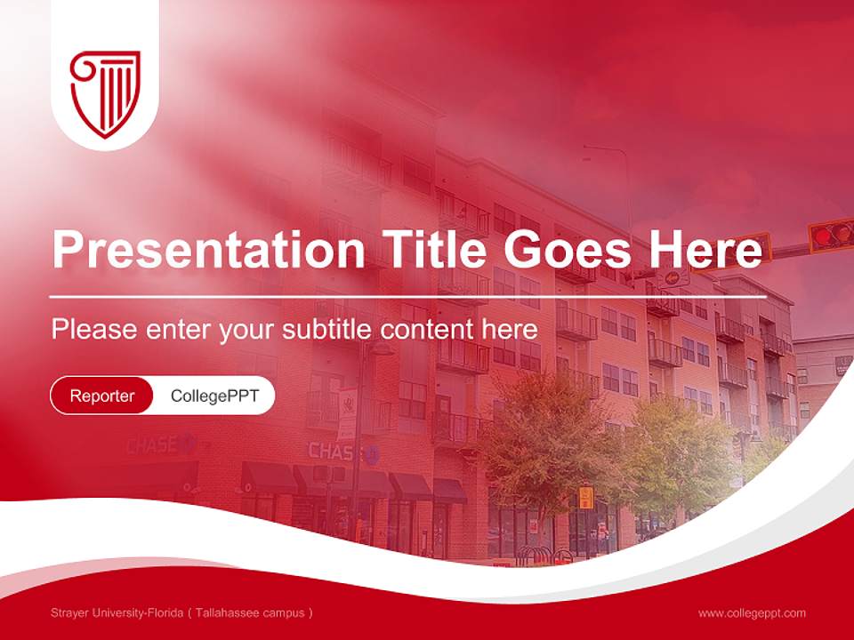 Strayer University-Florida（Tallahassee campus） Lecture Sharing and Networking Event PPT Template4:3 ratio PPT effect preview image4