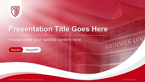 Strayer University-Maryland(Anne Arundel campus) Lecture Sharing and Networking Event PPT Template