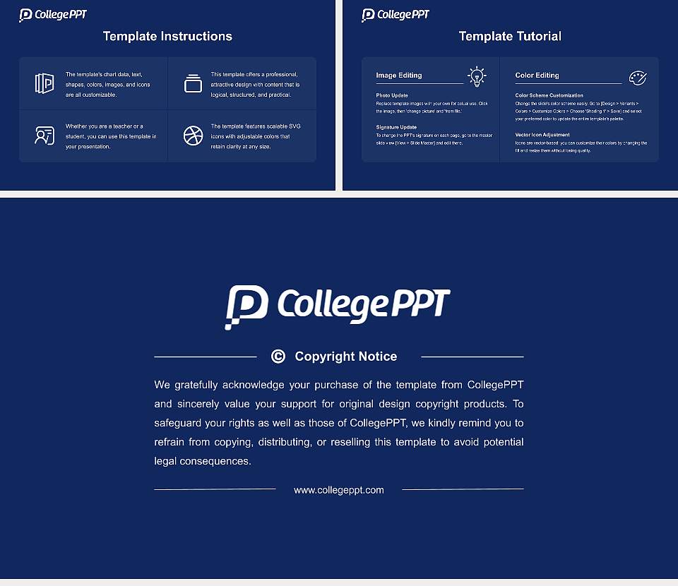 York Technical College Academic Presentation/Research Findings Report PPT Template16:9 ratio PPT effect preview image5