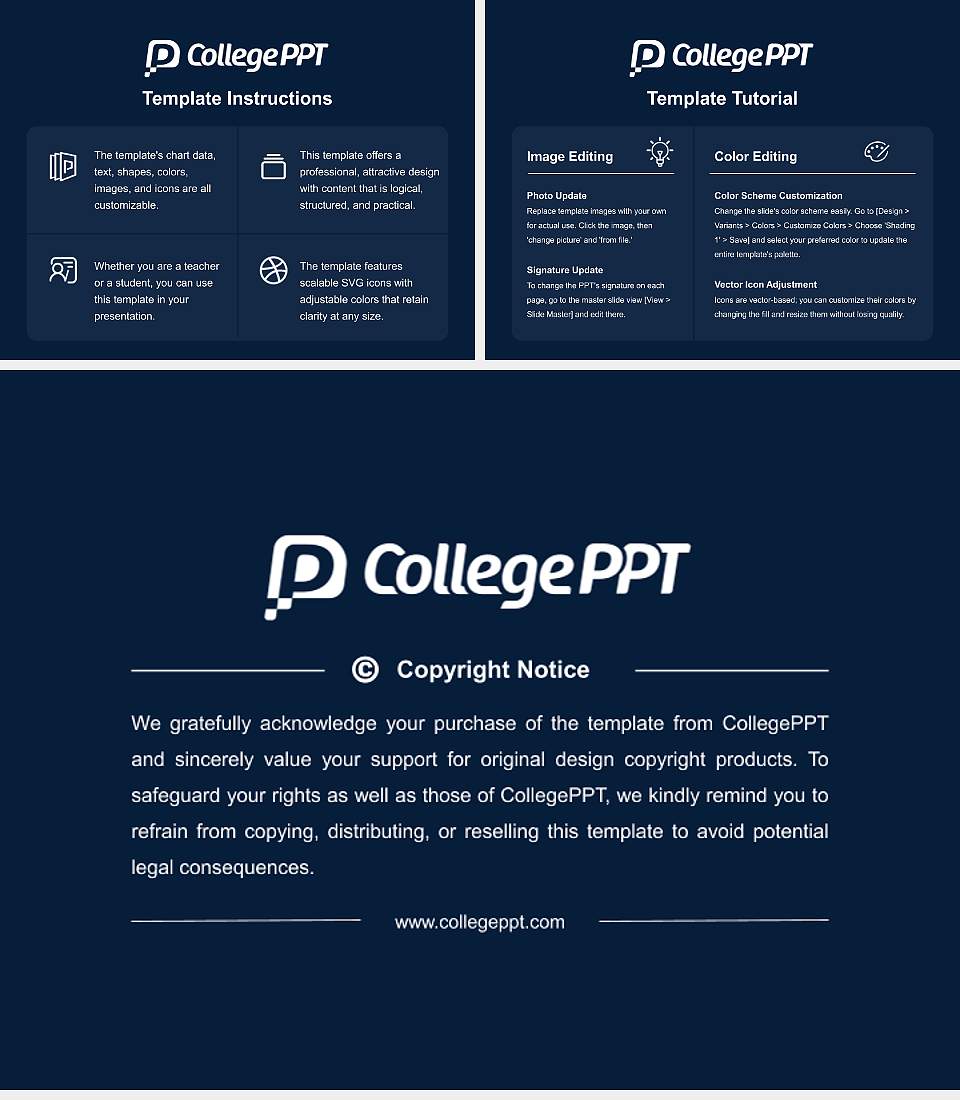 York County Community College Course/Courseware Creation PPT Template4:3 ratio PPT effect preview image5
