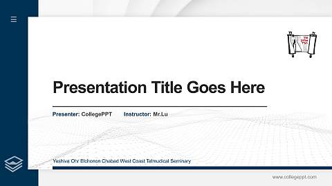 Yeshiva Ohr Elchonon Chabad West Coast Talmudical Seminary Thesis Proposal/Graduation Defense PPT Template