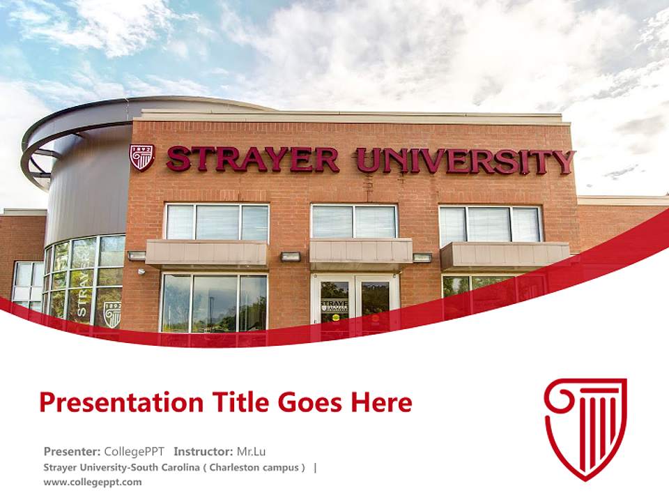 Strayer University-South Carolina（Charleston campus） Course/Courseware Creation PPT Template4:3 ratio PPT effect preview image5