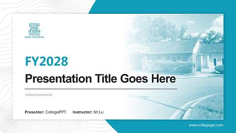 Yeshivas Emek Hatorah Academic Presentation/Research Findings Report PPT Template