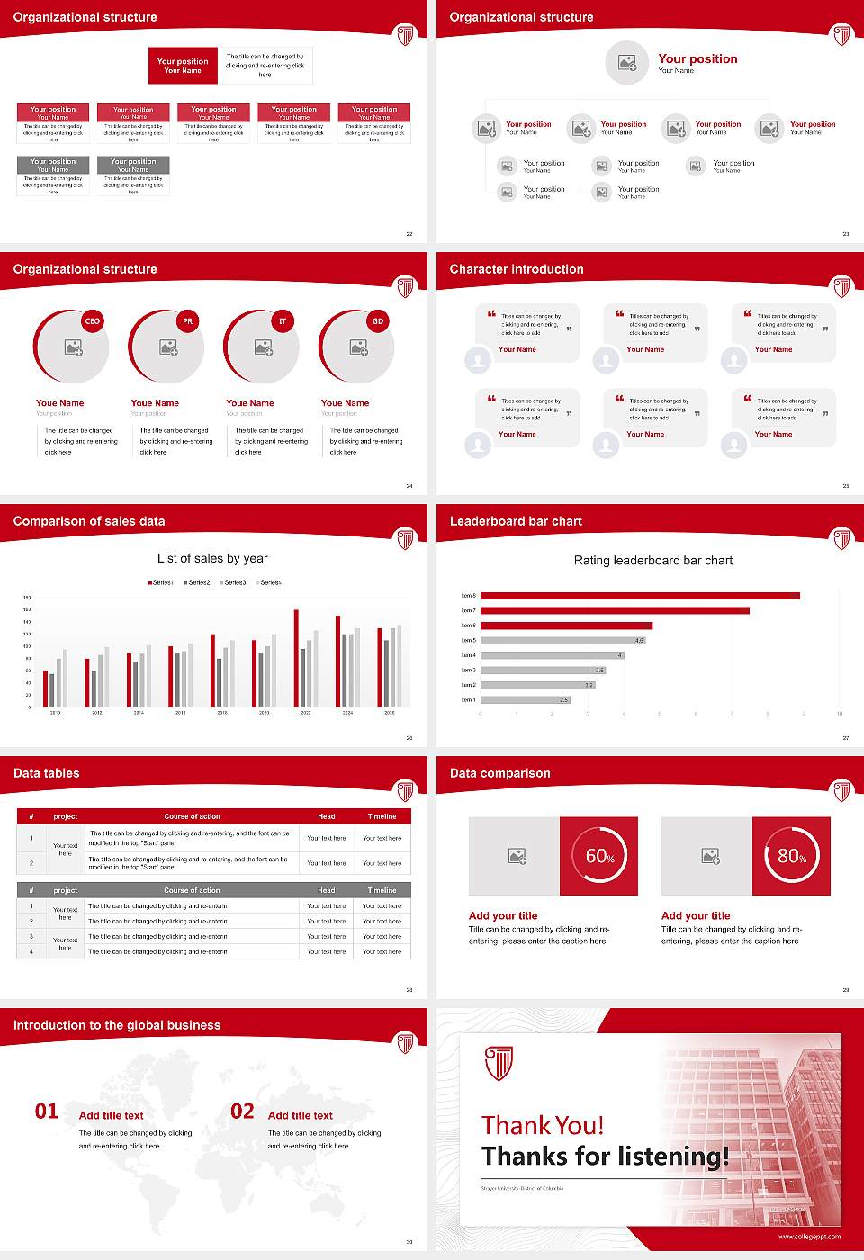 Strayer University-District of Columbia Academic Presentation/Research Findings Report PPT Template16:9 ratio PPT effect preview image4