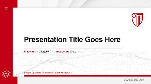 Strayer University-Tennessee（Shelby campus） Thesis Proposal/Graduation Defense PPT Template