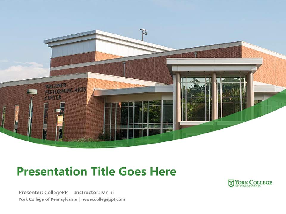 York College of Pennsylvania Course/Courseware Creation PPT Template4:3 ratio PPT effect preview image5