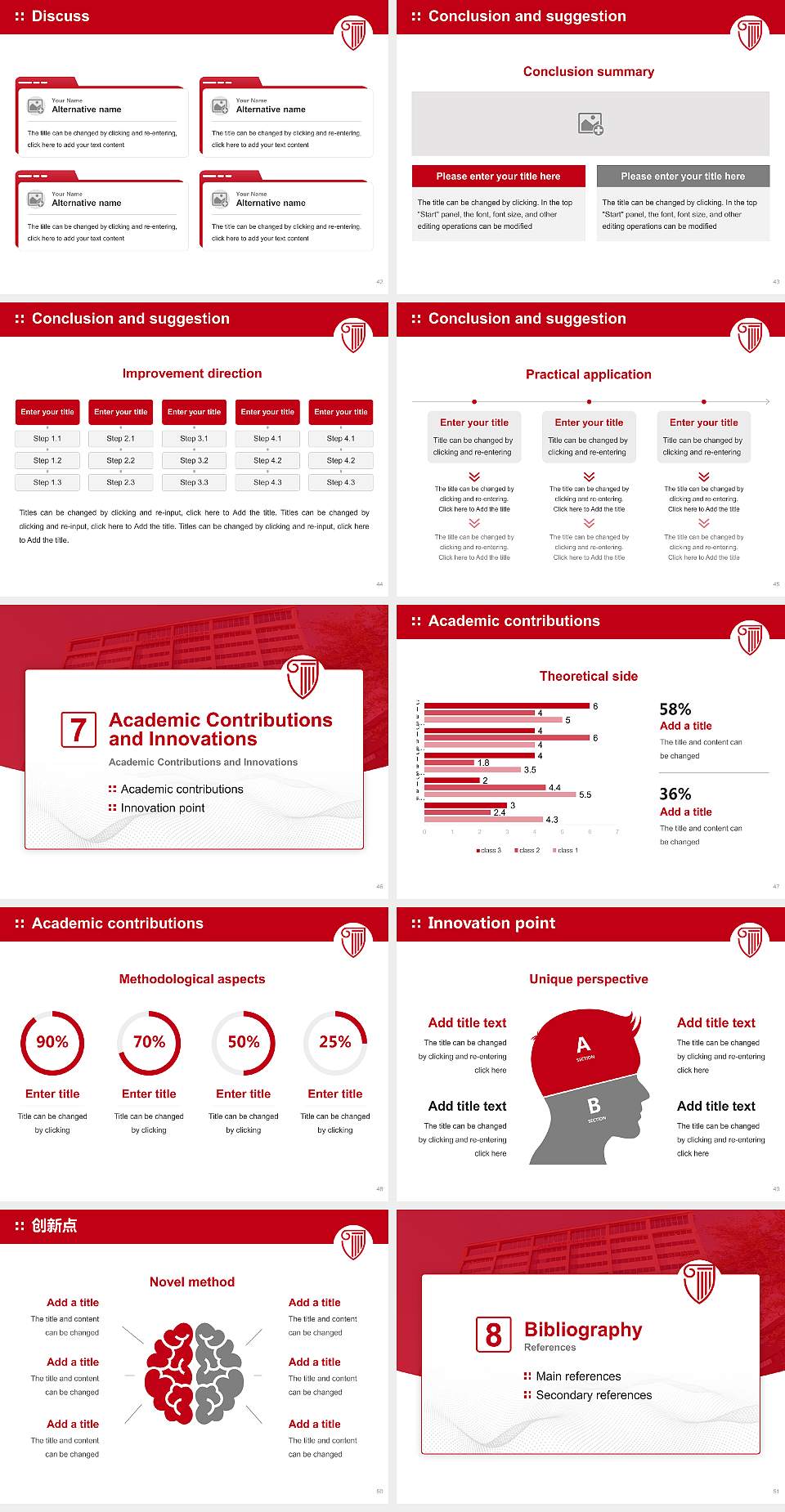 Strayer University-Texas（North Dallas campus） Graduation Thesis Defense PPT Template4:3 ratio PPT effect preview image6