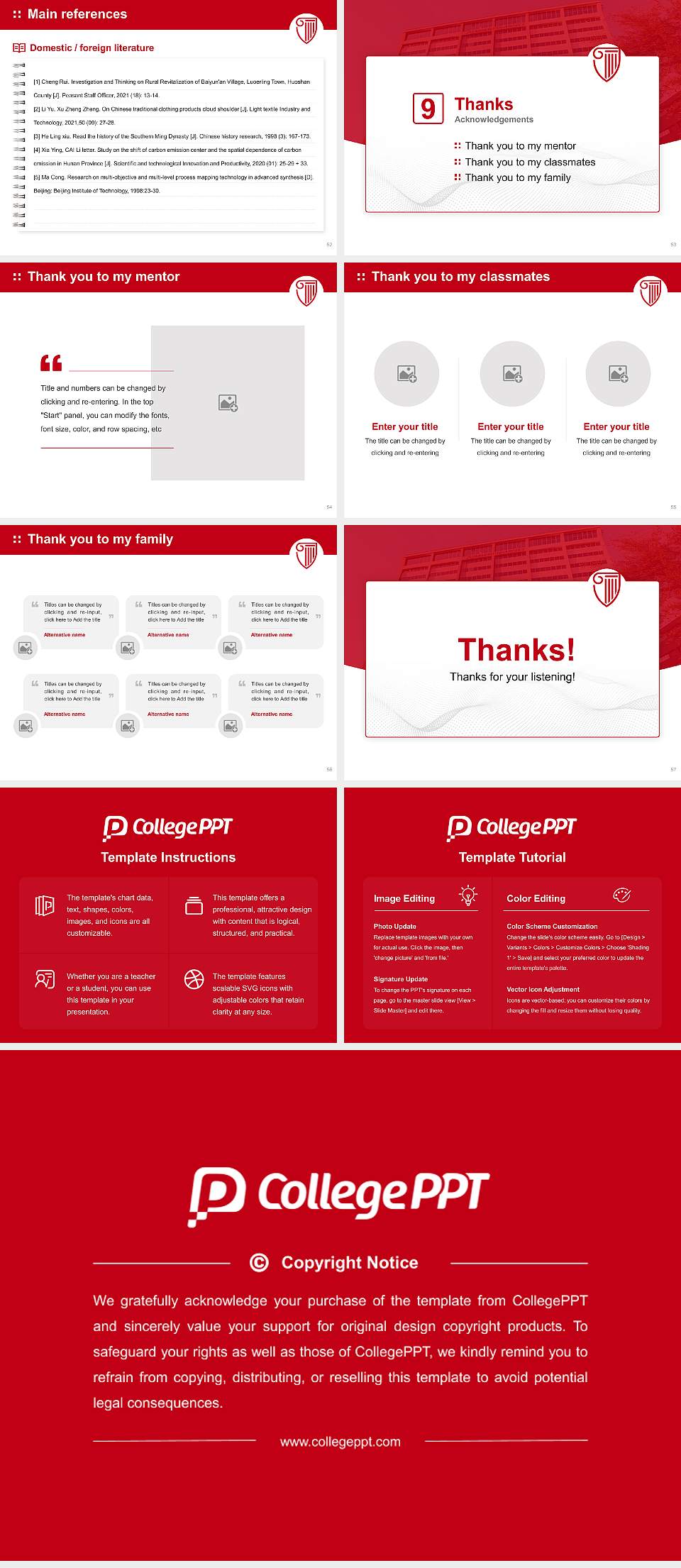 Strayer University-Texas（North Dallas campus） Graduation Thesis Defense PPT Template4:3 ratio PPT effect preview image7