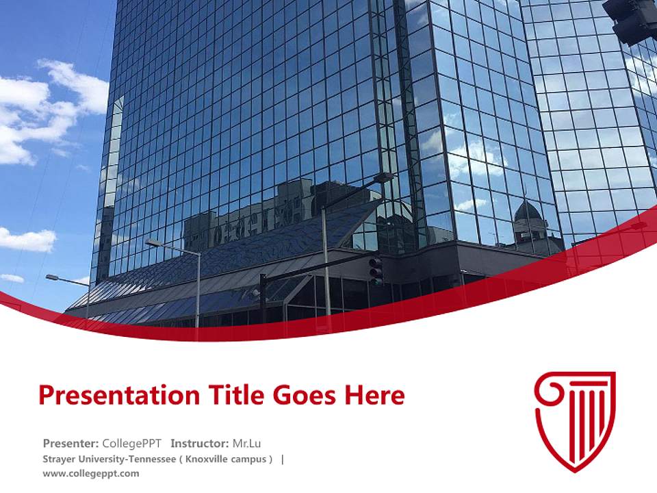 Strayer University-Tennessee（Knoxville campus） Course/Courseware Creation PPT Template4:3 ratio PPT effect preview image5
