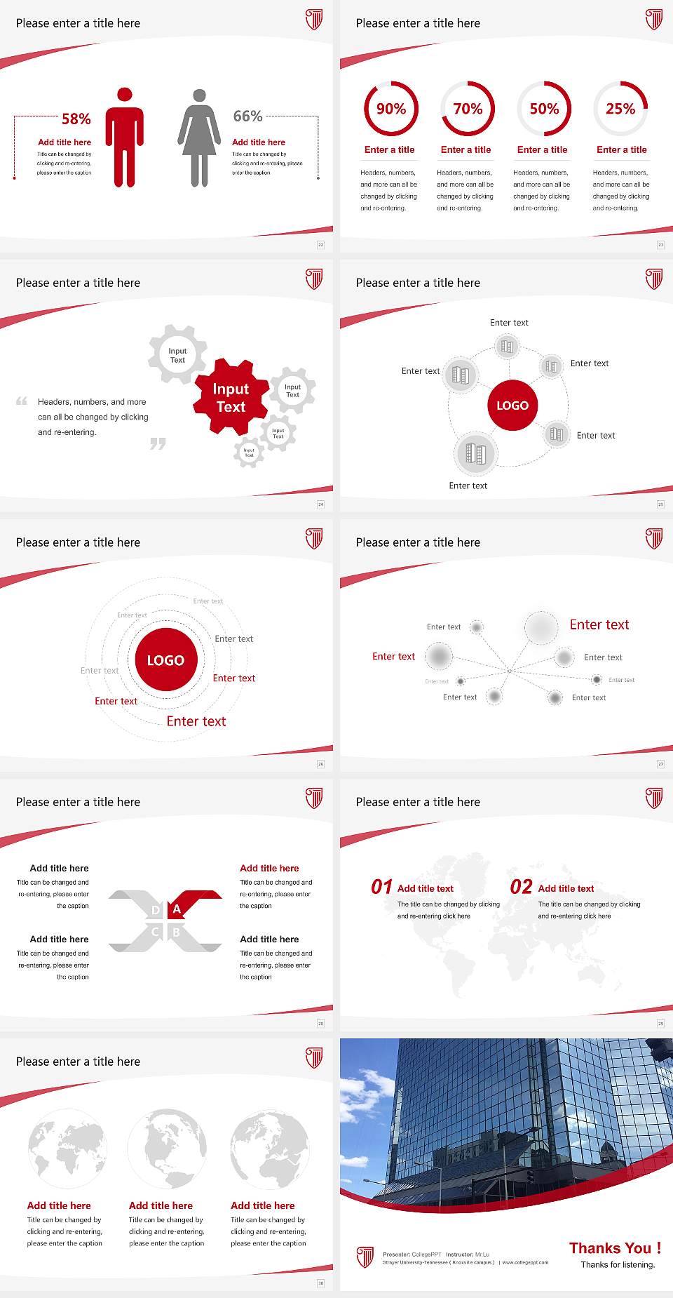 Strayer University-Tennessee（Knoxville campus） Course/Courseware Creation PPT Template4:3 ratio PPT effect preview image4