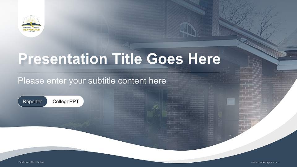 Yeshiva Ohr Naftoli Lecture Sharing and Networking Event PPT Template16:9 ratio PPT effect preview image