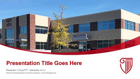 Strayer University-Georgia（Columbus campus) Course/Courseware Creation PPT Template