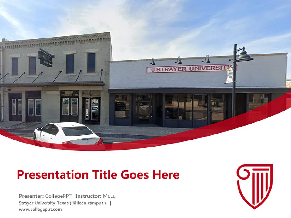 Strayer University-Texas（Killeen campus） Course/Courseware Creation PPT Template4:3 ratio PPT effect preview image5