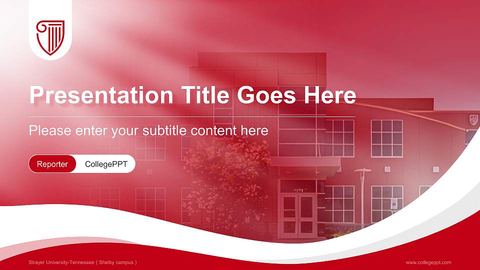 Strayer University-Tennessee（Shelby campus） Lecture Sharing and Networking Event PPT Template16:9 ratio PPT effect preview image