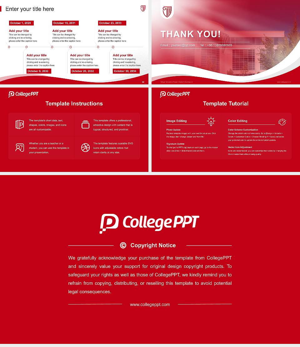 Strayer University-Texas（Cedar Hill campus） Lecture Sharing and Networking Event PPT Template16:9 ratio PPT effect preview image4