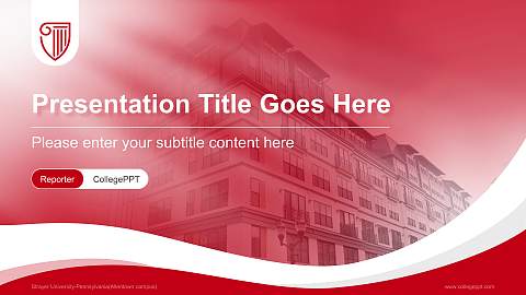 Strayer University-Pennsylvania(Allentown campus) Lecture Sharing and Networking Event PPT Template
