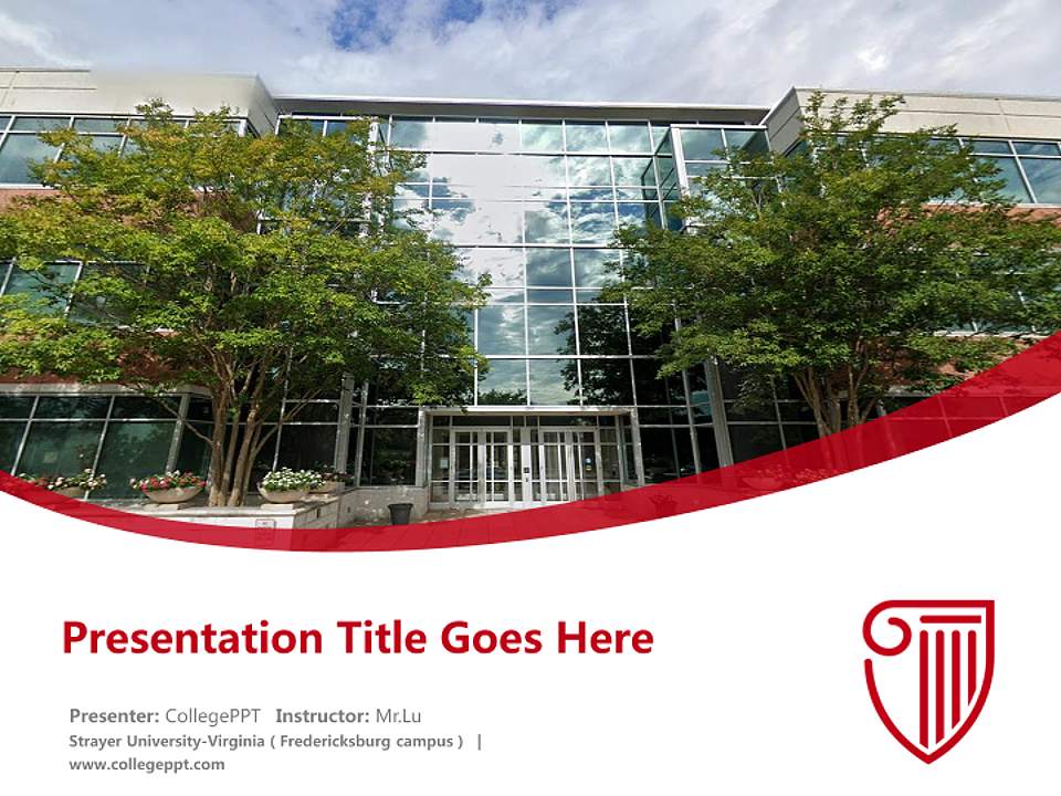Strayer University-Virginia（Fredericksburg campus） Course/Courseware Creation PPT Template4:3 ratio PPT effect preview image5