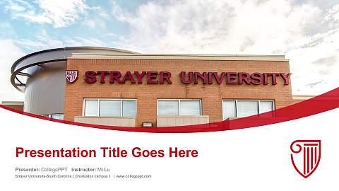Strayer University-South Carolina（Charleston campus） Course/Courseware Creation PPT Template