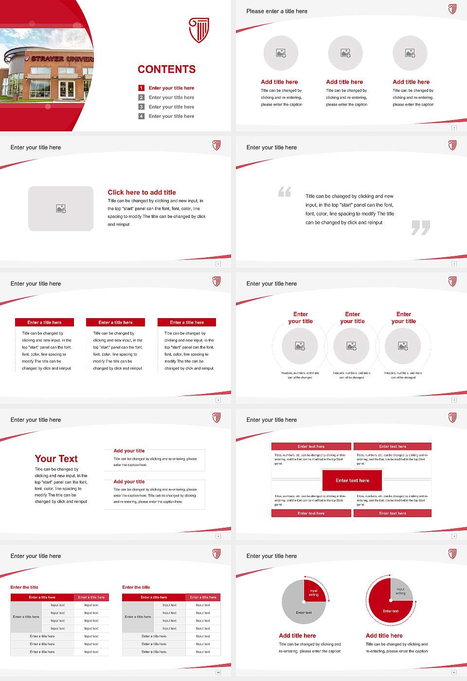 Strayer University-South Carolina（Charleston campus） Course/Courseware Creation PPT Template16:9 ratio PPT effect preview image2