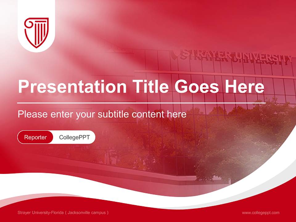 Strayer University-Florida（Jacksonville campus） Lecture Sharing and Networking Event PPT Template4:3 ratio PPT effect preview image4