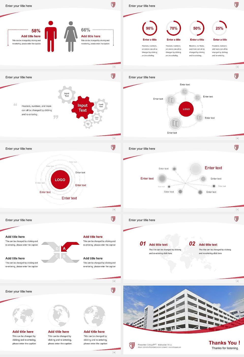 Strayer University-Mississippi(Jackson campus) Course/Courseware Creation PPT Template16:9 ratio PPT effect preview image4